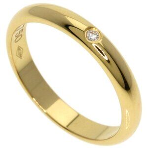 Cartier Wedding Band Diamond 46 Ring 18K Yellow Gold